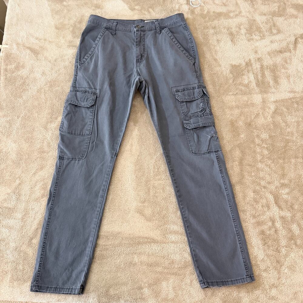 Wrangler Cargo Pants Tan 30x30 Utility Pocket Outdoor Hiking Work Urban Gorpcore